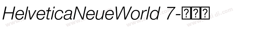 HelveticaNeueWorld 7字体转换 HelveticaNeueWorld 7字体转换